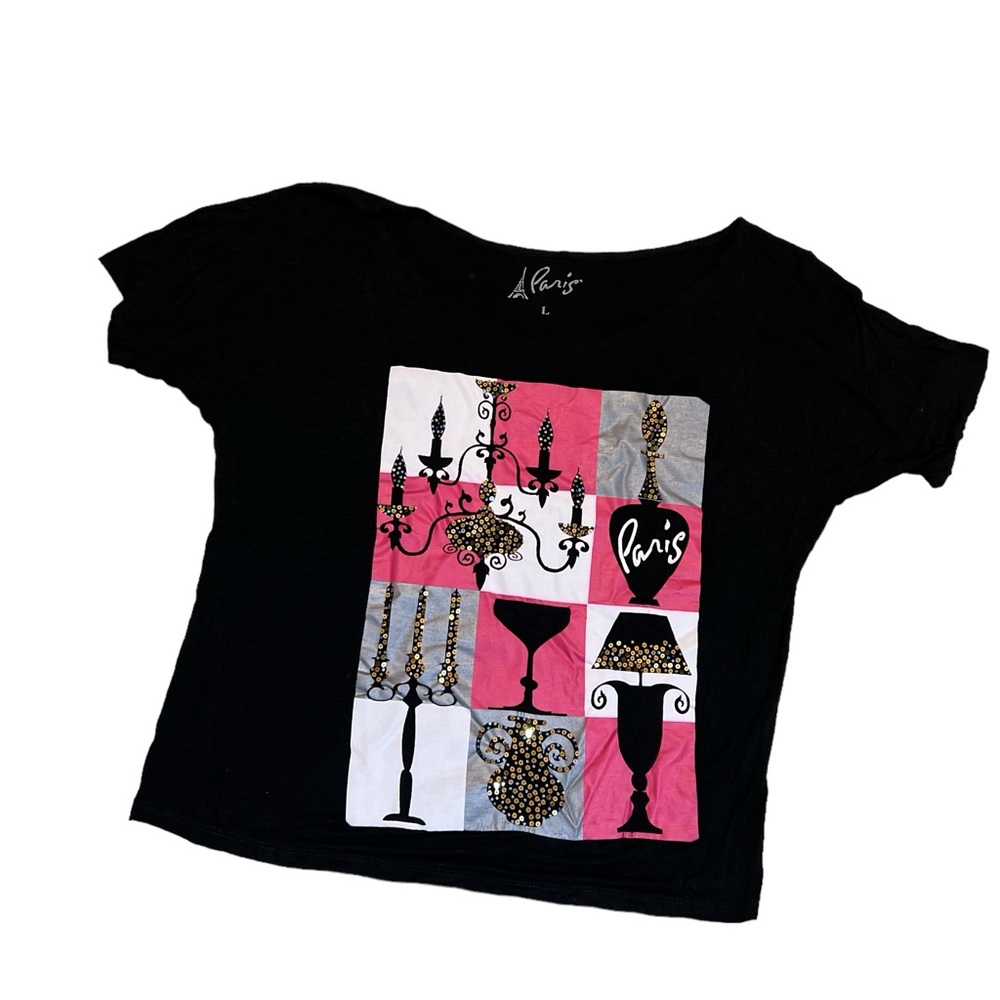 Paris casino Las Vegas chandelier wide neck top